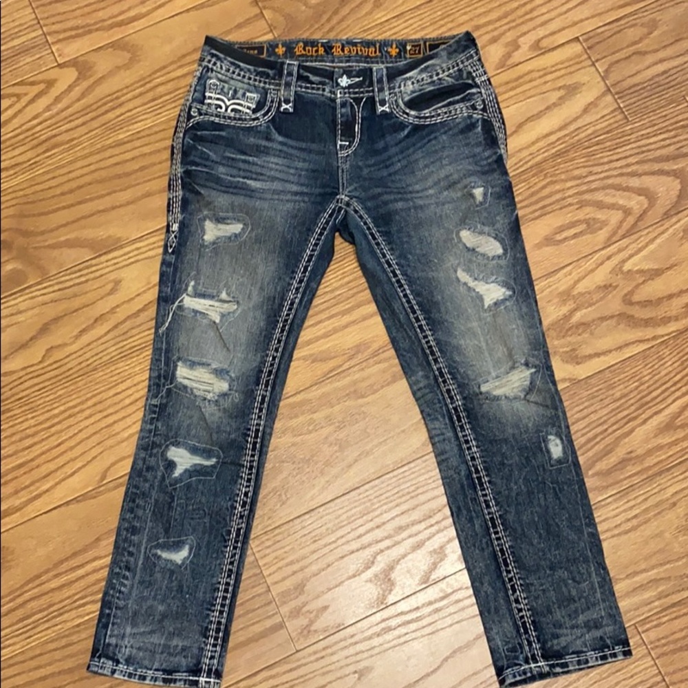 Rock Revival Jena Stretch Crop - Picture 2 of 4